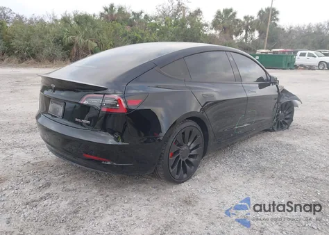 2023 Tesla Model 3 Performance Dual Motor All-Wheel Drive from USA, damaged, VIN 5YJ3E1EC2PF382633